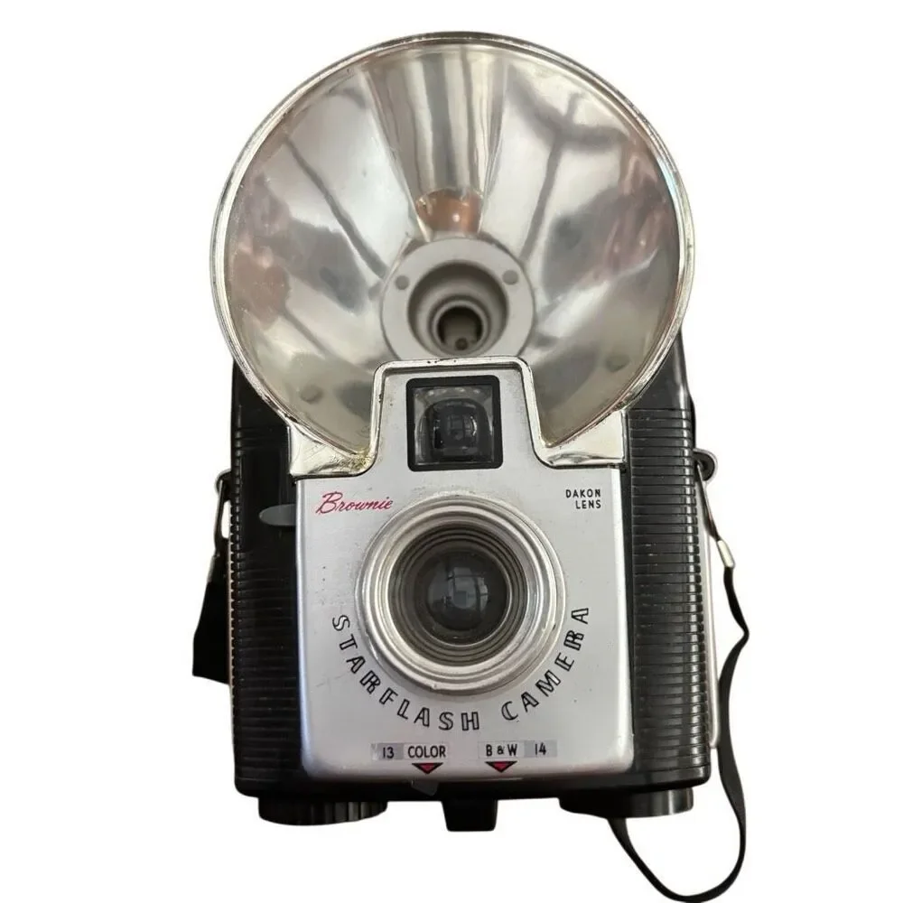 Kodak Brownie Starflash No. 24 127 Film Camera With Box *Untested*